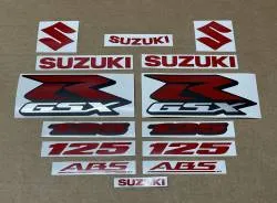 Reflective sticker kit for Suzuki GSX-R 125 cc