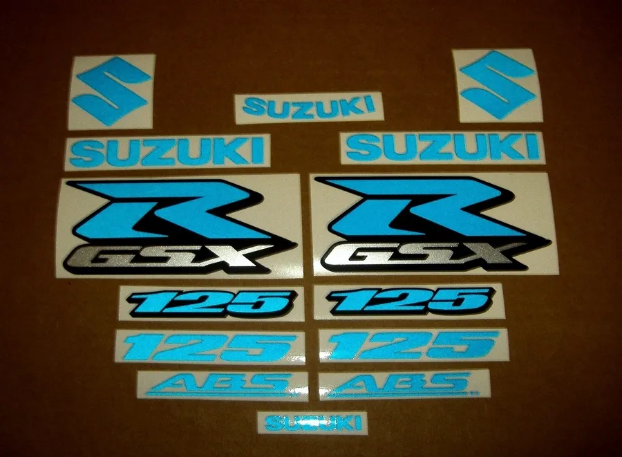 Reflective blue stickers for Suzuki GSXR 125
