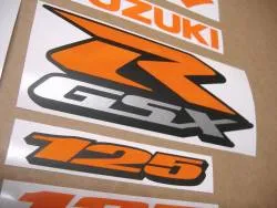 Orange emblems for Suzuki GSXR 125