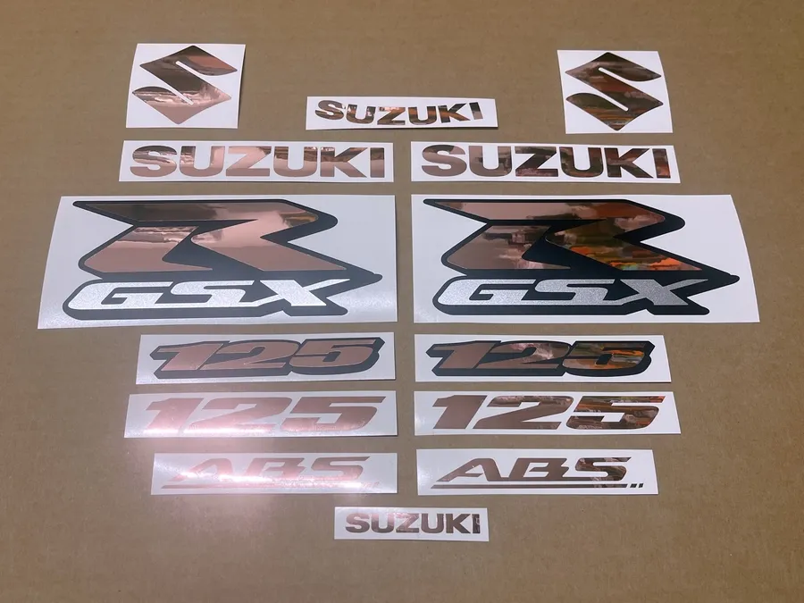 Rose gold stickers for Suzuki GSXR 125