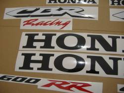 Honda CBR 600RR 2008 silver stickers kit