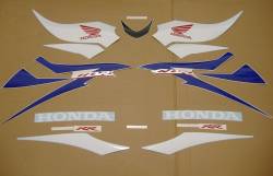 Honda 600RR 2007 blue stickers set