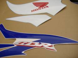 Honda CBR 600RR 2007 blue decals set