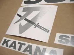 Graphite grey decals for Suzuki Katana gsxf 1000