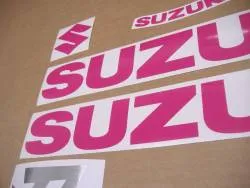 Hot pink stickers for Suzuki Katana 1000 and 1100