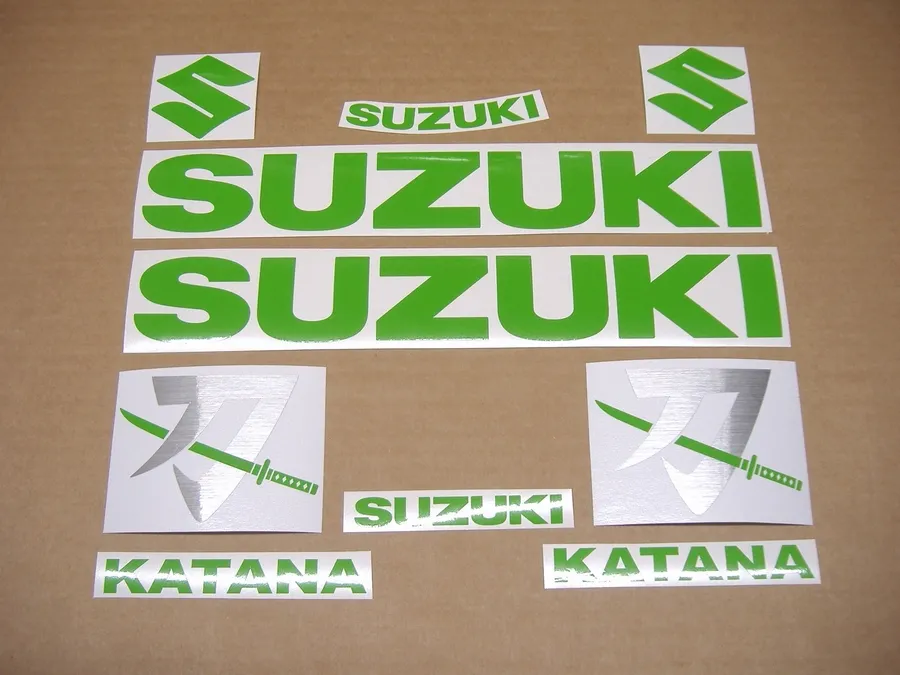 Lime green stickers for Suzuki Katana gsxf