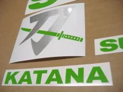 Lime green graphics for Suzuki Katana gsxf