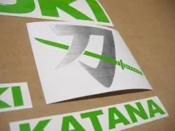 Lime green stickers for Suzuki Katana 1000 and 1100