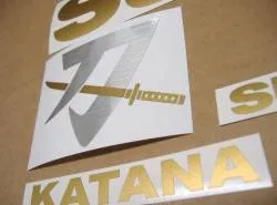Gold matte stickers for Suzuki Katana gsxf