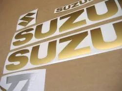 Gold matte graphics set for Suzuki Katana gsxf