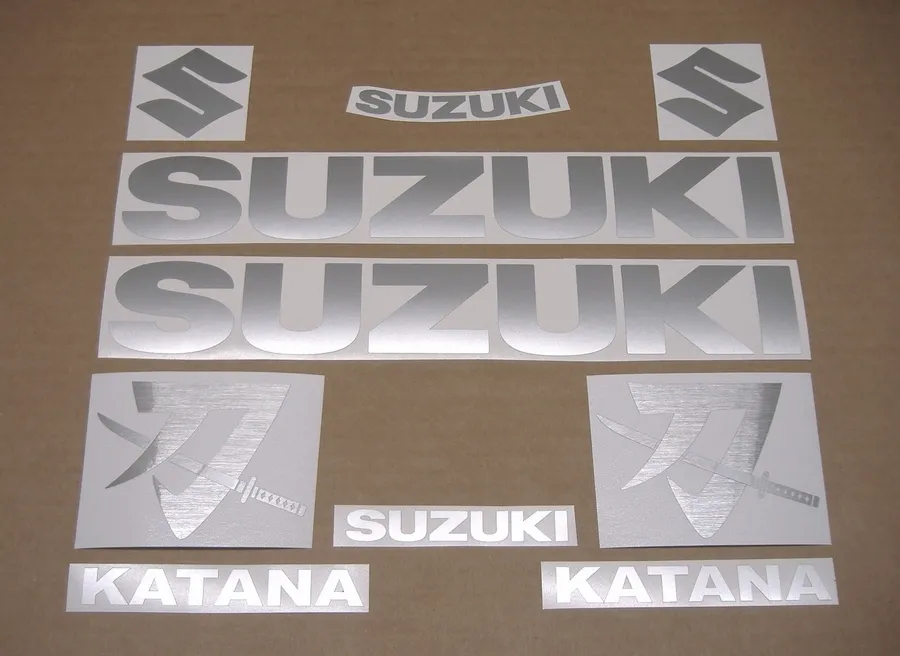 Silver matte decals for Suzuki Katana gsxf 1000