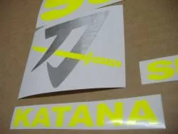 Signal yellow stickers for Suzuki Katana gsxf