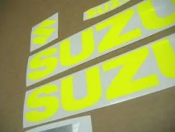 Fluorescent yellow stickers for Suzuki Katana gsxf