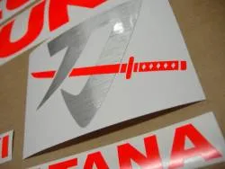 Signal red stickers for Suzuki Katana gsxf