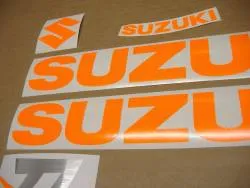 High visibility orange decals for Suzuki Katana