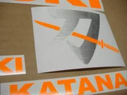 Neon orange decals for Suzuki Katana gsxf
