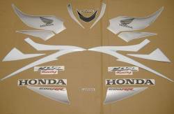 Honda 600RR 2007 white decals