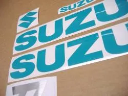 Teal green custom stickers for Suzuki Katana 100 and 1100