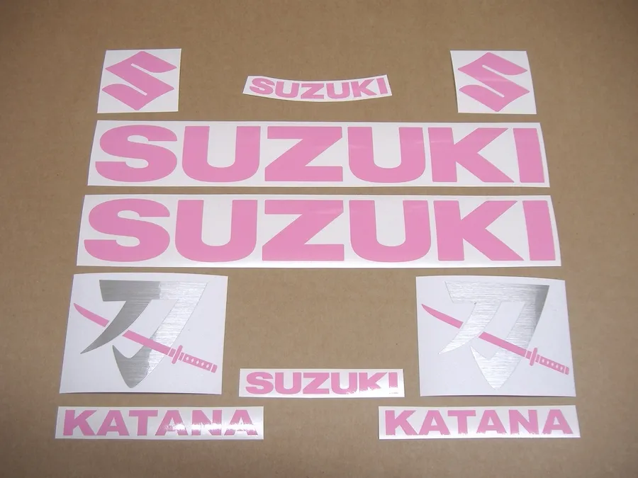 Soft pink decals for Suzuki Katana gsxf