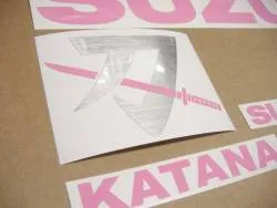 Soft pink emblems for Suzuki Katana gsxf