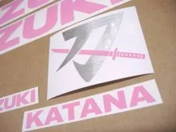Barbie pink stickers for Suzuki Katana gsxf