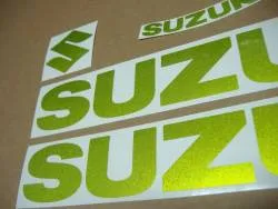 Green pearl logo decals for Suzuki Katana