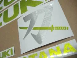 Green pearl emblems for Suzuki Katana