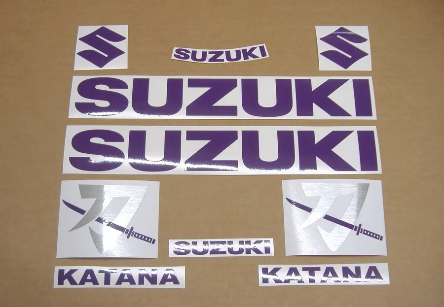 Purple color emblems for Suzuki Katana gsxf