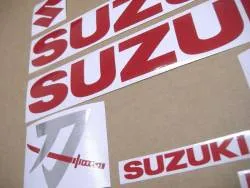 Red reflective stickers for Suzuki Katana