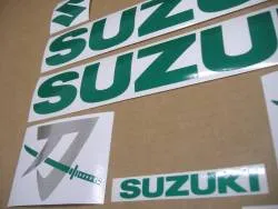 Green reflective decals for Suzuki Katana