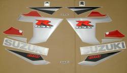 Suzuki 600 2005 red stickers kit