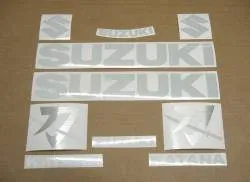 White reflective stickers for Suzuki Katana