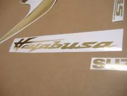 Suzuki Hayabusa 3rd gen. chrome gold kanji graphics