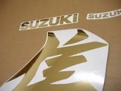 Suzuki Hayabusa 3rd gen. chrome gold kanji decals