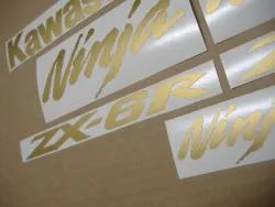 Golden matte emblems for Kawasaki zx-6r ninja