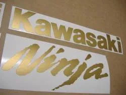 Golden matte decals for Kawasaki zx-10r ninja