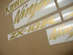 Satin gold stickers for Kawasaki zx10r ninja