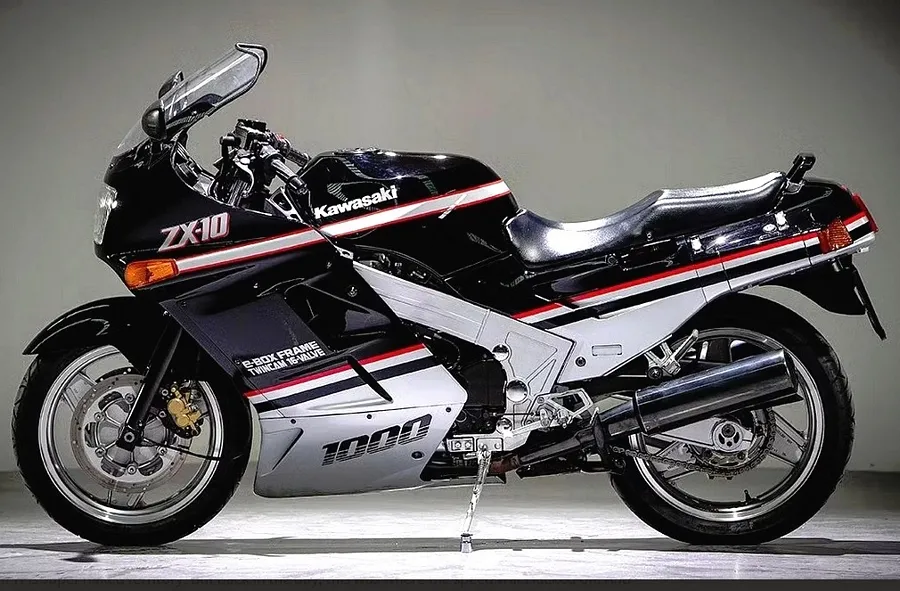 Stickers for Kawasaki Tomcat ZX-10 1989 black model