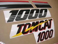 Kawasaki ZX10 Tomcat 1989 restoration decal set