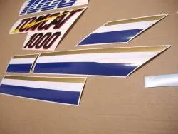Kawasaki ZX10 Tomcat 1989 replacement stickers set