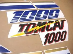 Stickers for Kawasaki Tomcat ZX-10 1989 blue model