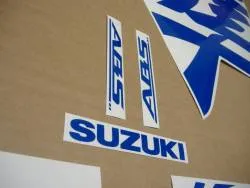 Suzuki hayabusa 3rd gen. reflective blue decals