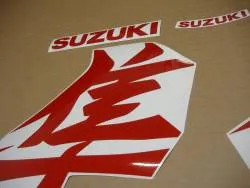 Suzuki hayabusa 2021 reflective red decals