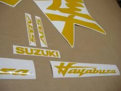 Suzuki hayabusa 3rd gen reflective yellow graphics