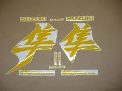 Suzuki hayabusa 2021 reflective yellow stickers