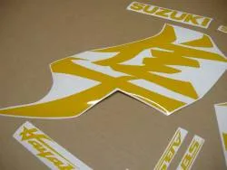 Suzuki hayabusa 3rd gen reflective yellow stickers