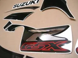 Suzuki gsxr 750 srad 1999 restoration sticker kit