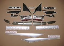 Suzuki gsxr 750 srad 1999 restoration decal kit