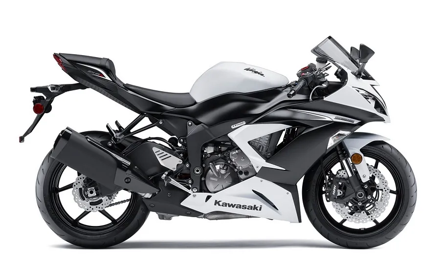 Kawasaki ZX6R ninja 2013-2014 decals set - white replica model