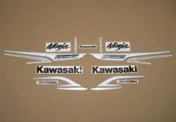 Kawasaki zx6r 636 ninja 2013 complete decals set